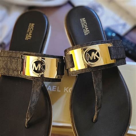 michael michael kors briar thong sandals|Michael Kors sandals size 12.